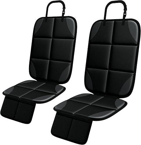 MHO+All - Protector de asiento de automóvil, paquete de 2 protectores de asiento de automóvil para asientos de automóvil de bebé, tapete grande con