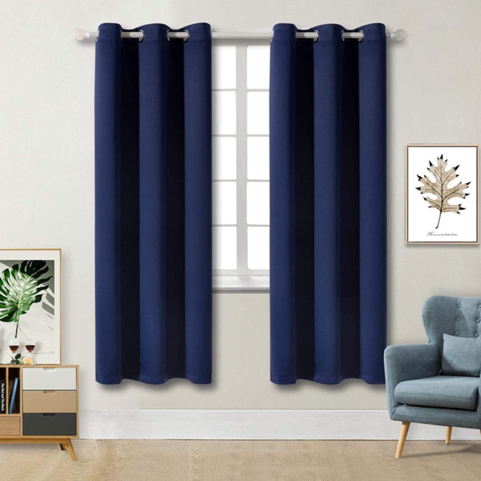 Rideaux occultants longs pour créer une ambiance cosy dans votre salon ou chambre