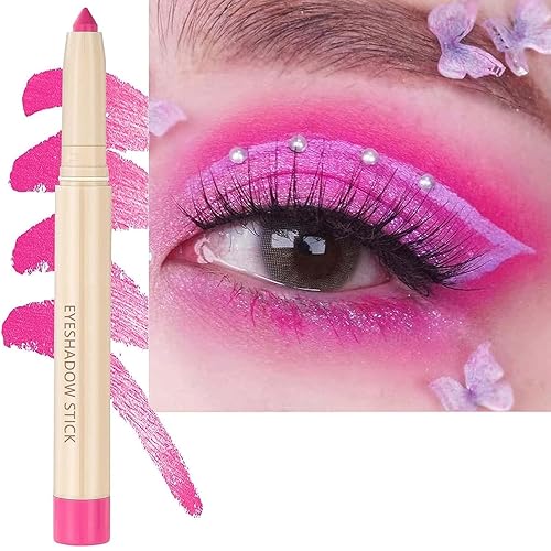 Lápiz de sombra de ojos rosa, impermeable, hipoalergénico, de larga duración, iluminador, crema mate, sombra de ojos, paleta de imprimación con