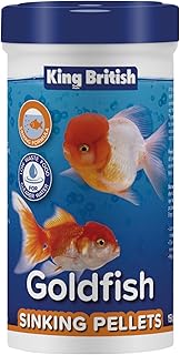 King British Goldfisch sinkende Pellets 150g - Multi-Vitamin-Alleinfuttermittel - Für Kaltwasserfische - Natürliche Inhaltsstoffe - Klarwasserformel - Hilft das Risiko von Schwimmblasenerkrankungen zu product image