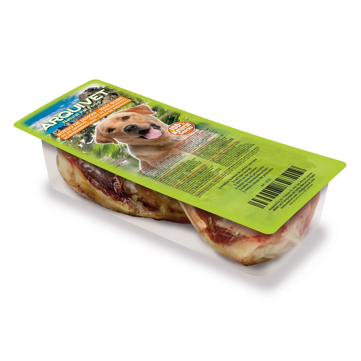 Dr Bimix Osso Di Prosciutto Per Cani Media E Grande Taglia – 400g, Snack Naturale Per Denti Sani
