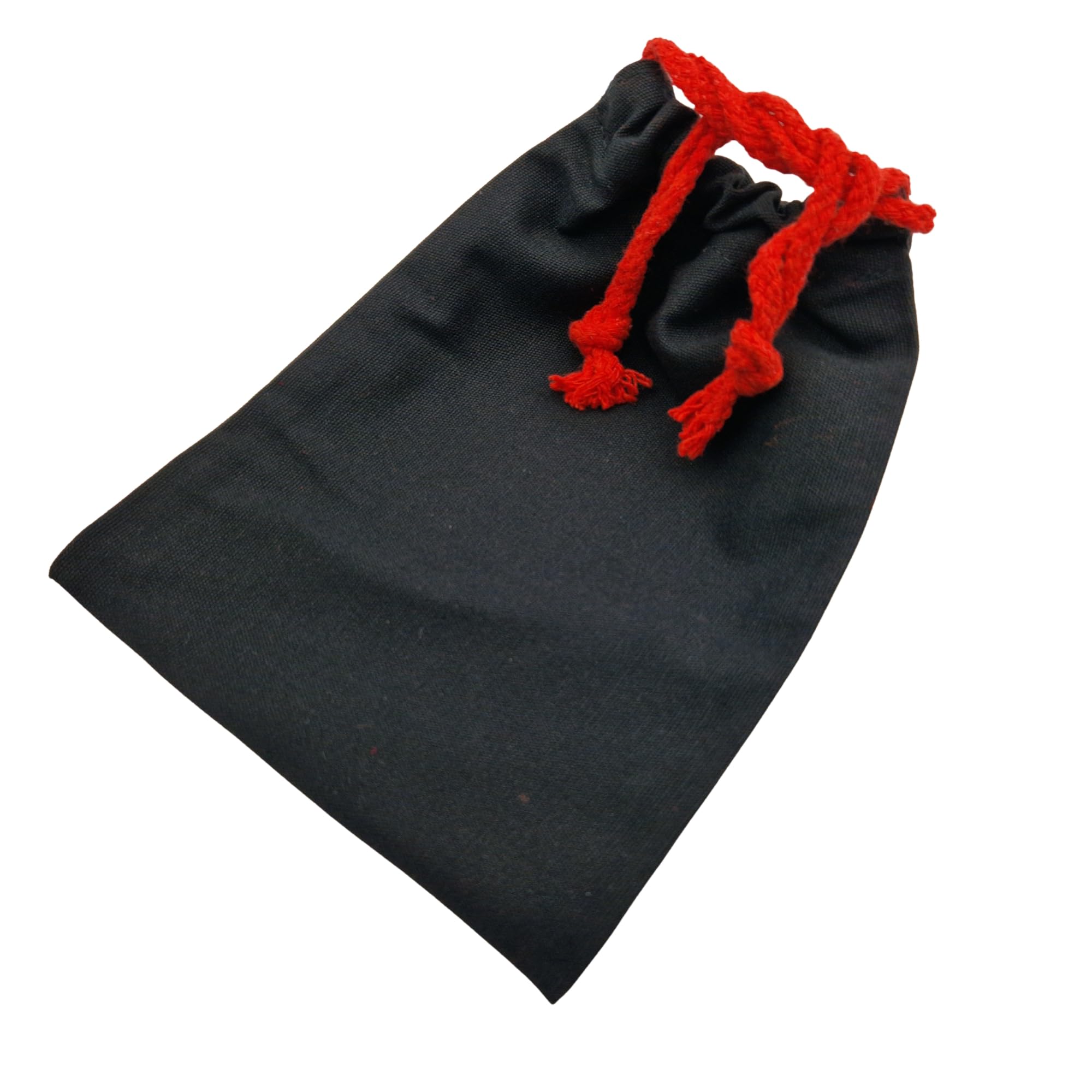 NAAA 100 x woreczek materiałowy ze sznurkiem 21 x 15 cm – wszechstronny worek do przechowywania kosmetyków, biżuterii, podróży i prezentów (czarny/czerwony)