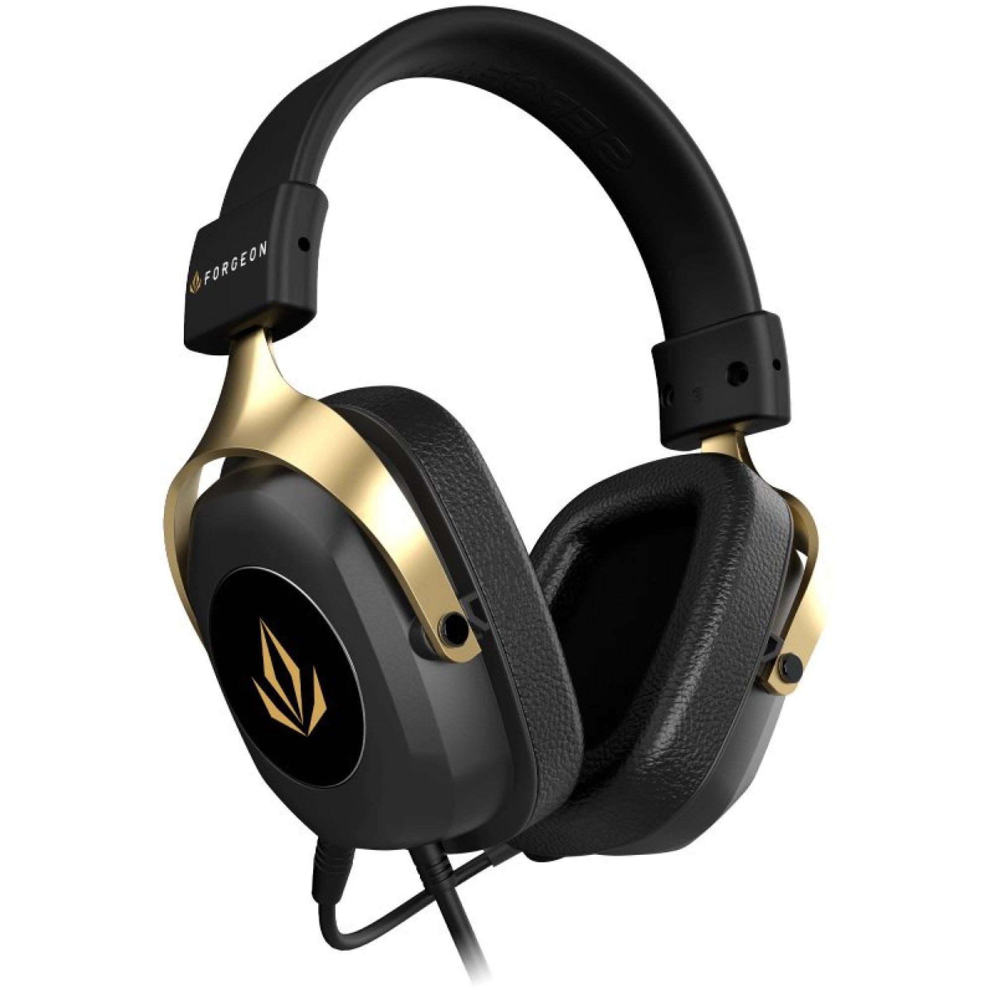Forgeon Auriculares Gaming Sergeant 7.1 Negro | Sonido Envolvente, PC PS4 PS5 Xbox Switch, Con Micrófono, Almohadillas Acolchadas, Diseño Ergonómico