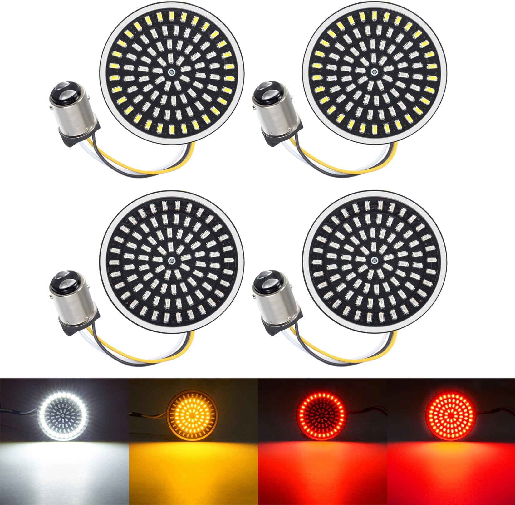 Benlari 1157 LED Turn Signals Front Rear 81 LED Lights