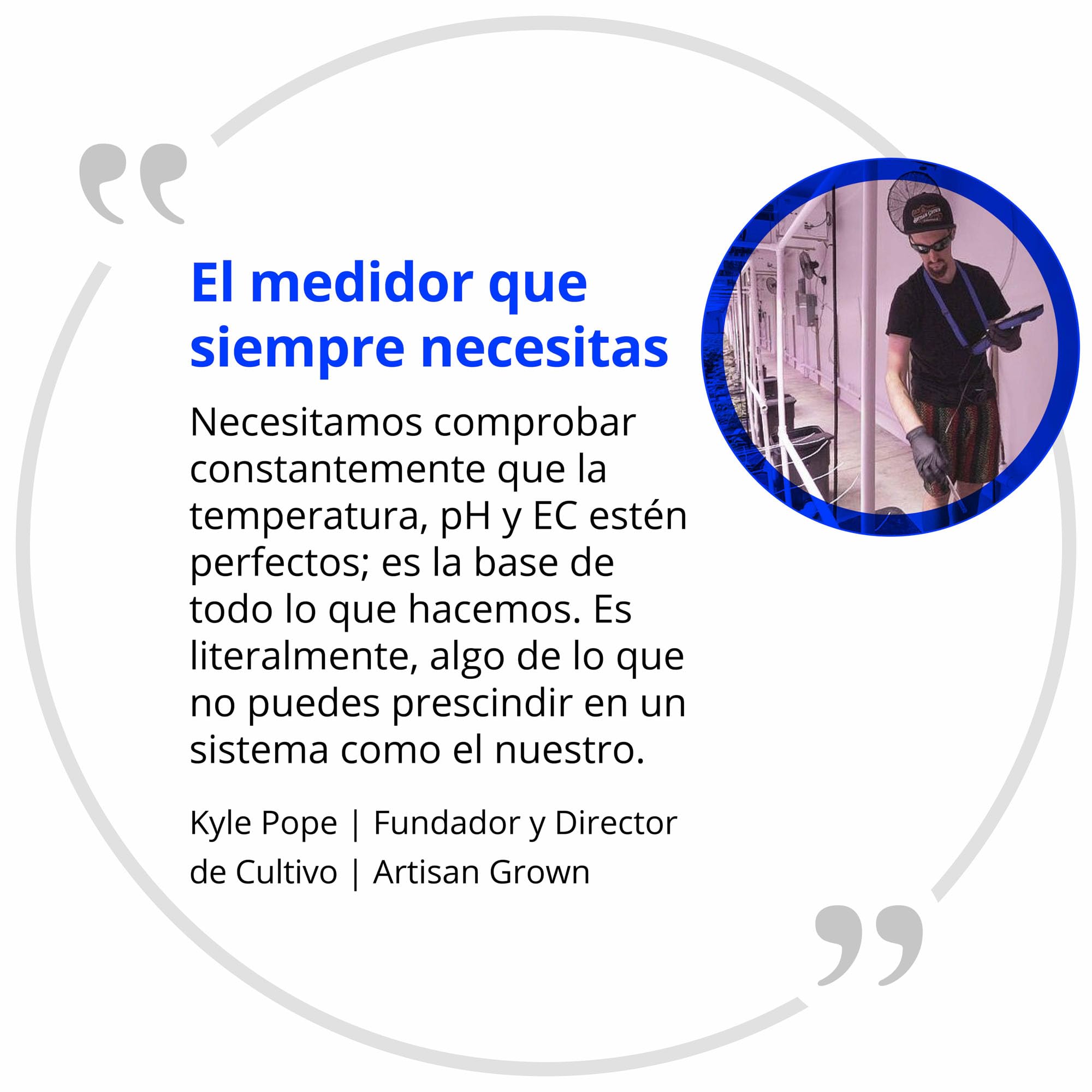 Medidor combinado METCOM de Bluelab - Medidor combinado de pH, temperatura y conductividad (CE) con sondas, de fácil calibración