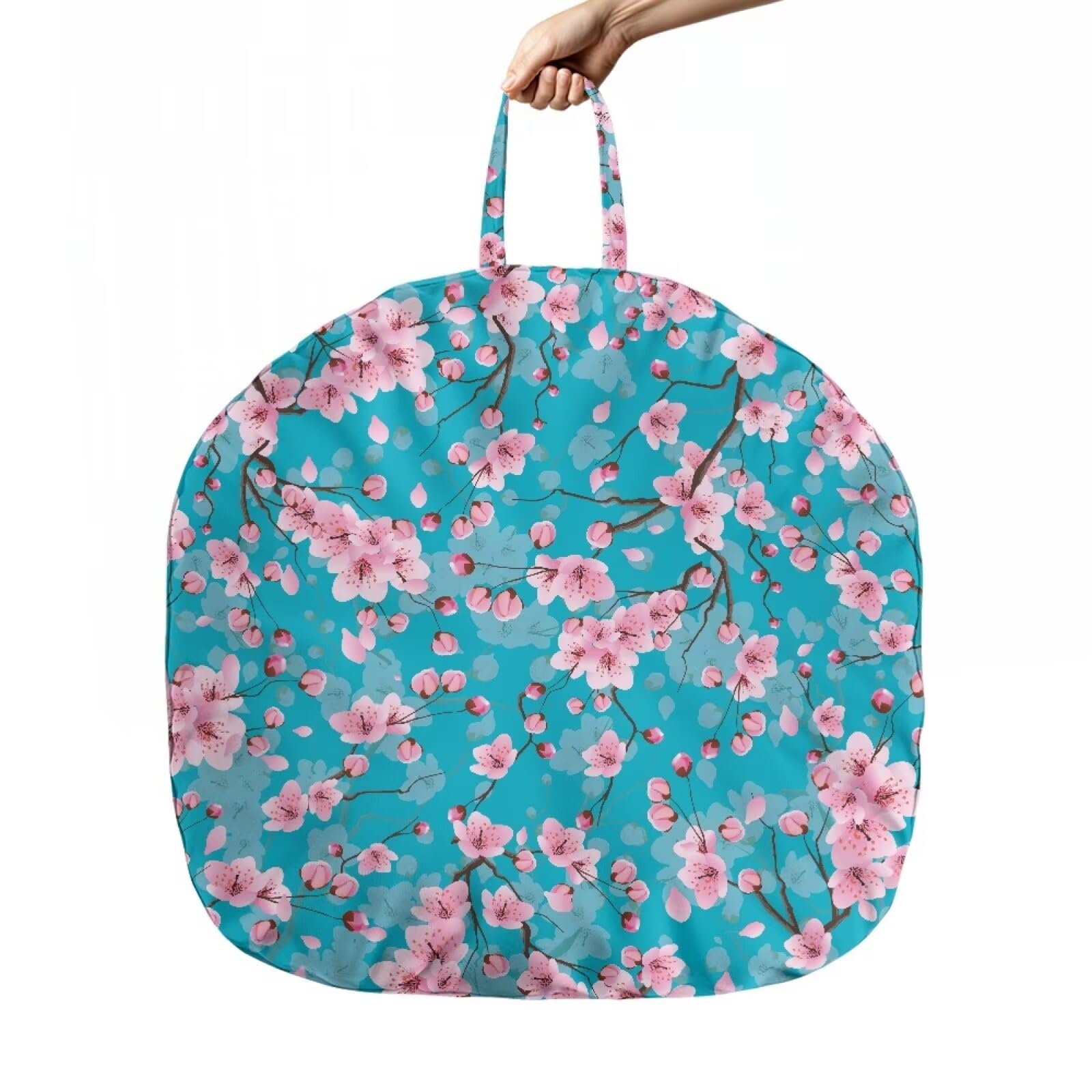 Maiyoinou Cherry Blossom Baby Lounger Slipcover for Baby Newborn Lounger Comfortable Replaceable Newborn Lounger Cover with Zipper and Band(Lounger Pillow Not Included)