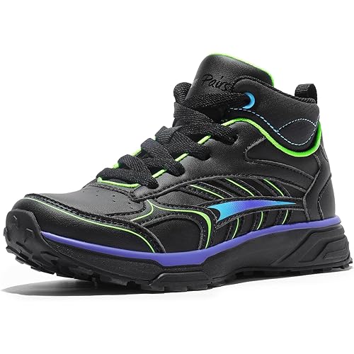 DREAM PAIRS Kids Shoes Hiking Boots Boys Girls High-Top Shoes Outdoors DuraPlay Lace-Up Lightweight Hiking Sneakers