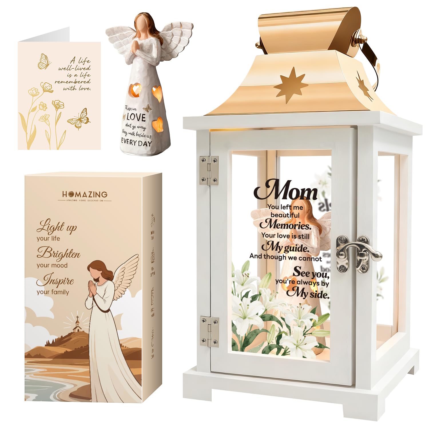 Photo 1 of Homazing Remembrance Angel Memorial Lantern