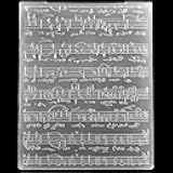 Music Notation Plastic Embossing Folders for Card Making Scrapbooking and Other Paper Crafts 3090972