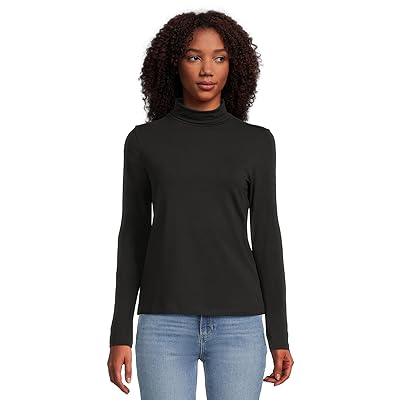PACT Luxe Stretch Jersey Slim Turtleneck Women