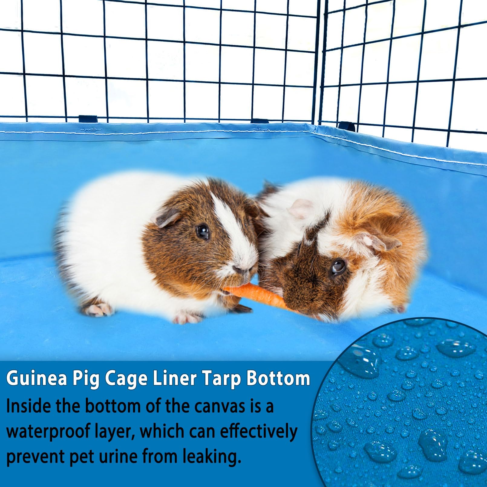 Picture of Snapklik.com : Kathson 47x24 Guinea Pig Cage Liner Tarp Bottom Guinea ...