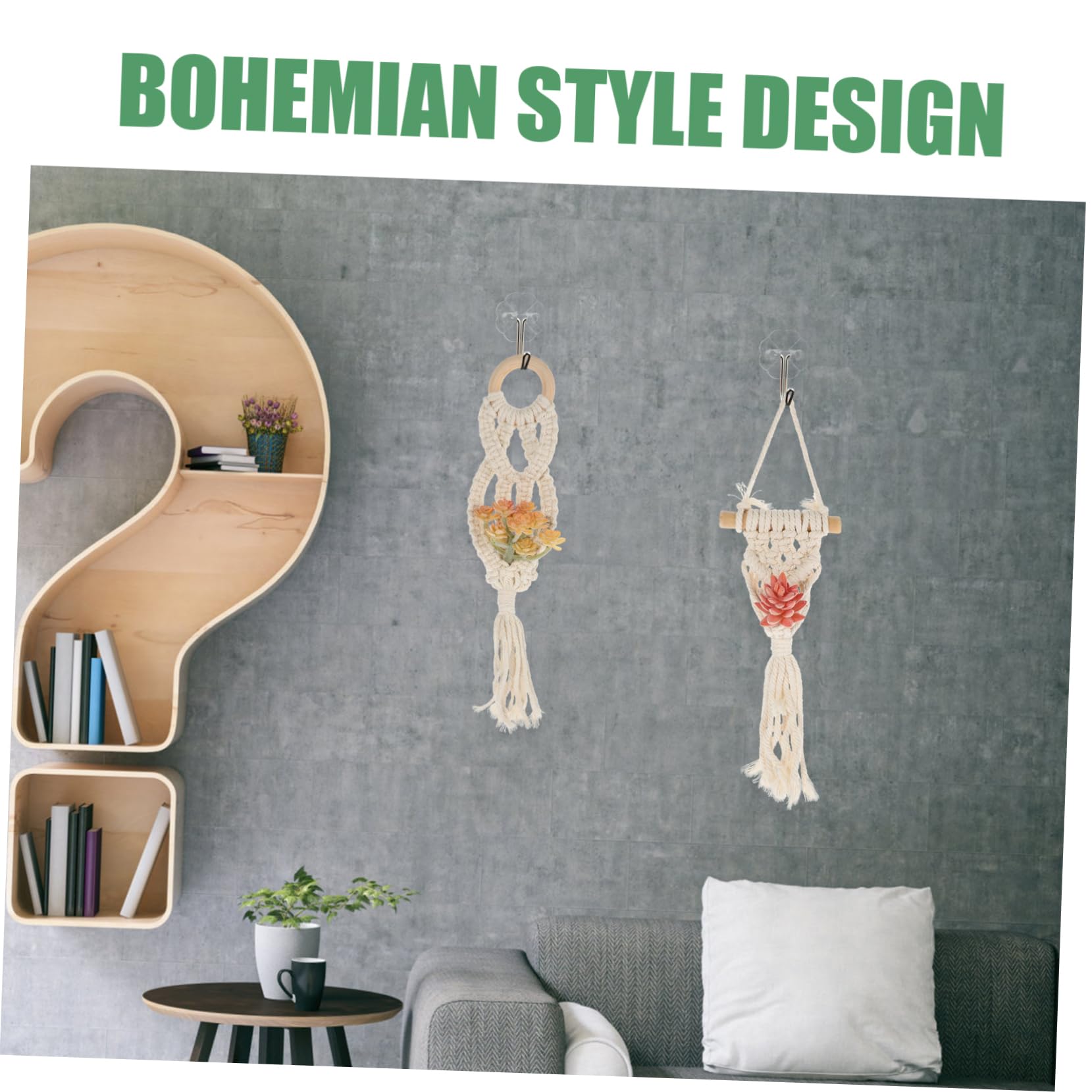 BESPORTBLE 8pezzi Appendiabiti Per Macramè Portavaso Decorativo Per Ed Per Boho e Versatile Per Fioriere Diverse