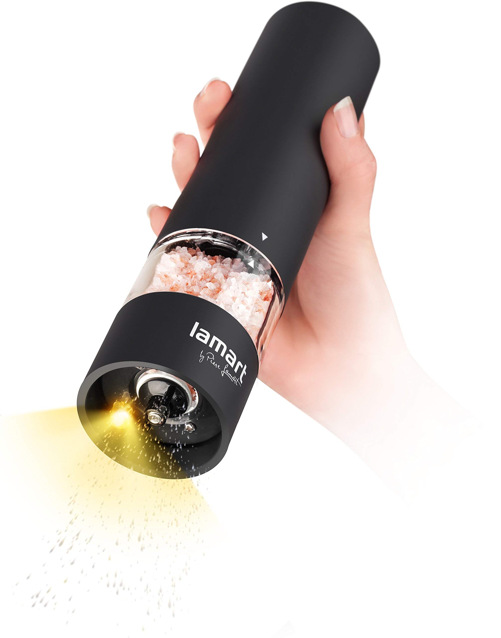 LAMART LT7021 Mill, Plastic, black, 5.3 x 5.3 x 22 cm