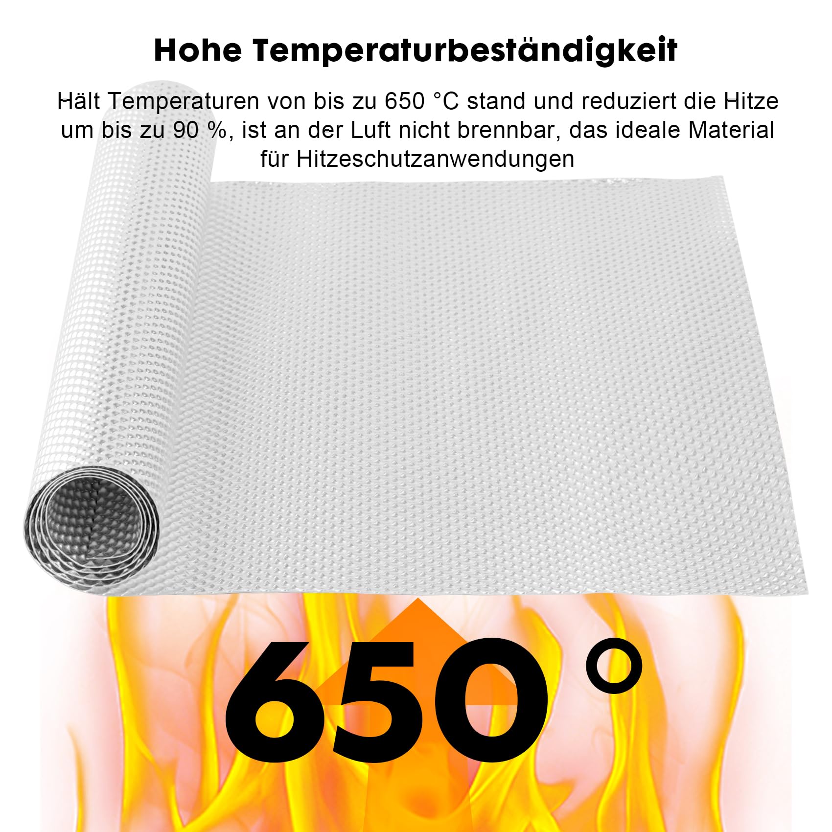 Plaque de protection thermique en aluminium embossée, 100 cm x 40 cm, pour isoler les tuyaux de chaleur pour voiture, moto, véhicule