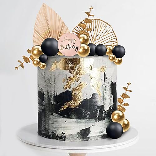 Miniatura 5 de Decoración bohemia para tartas de feliz cumpleaños, con bolas de eucalipto para bodas, baby shower, niños y niñas, suministros de fiesta temática de