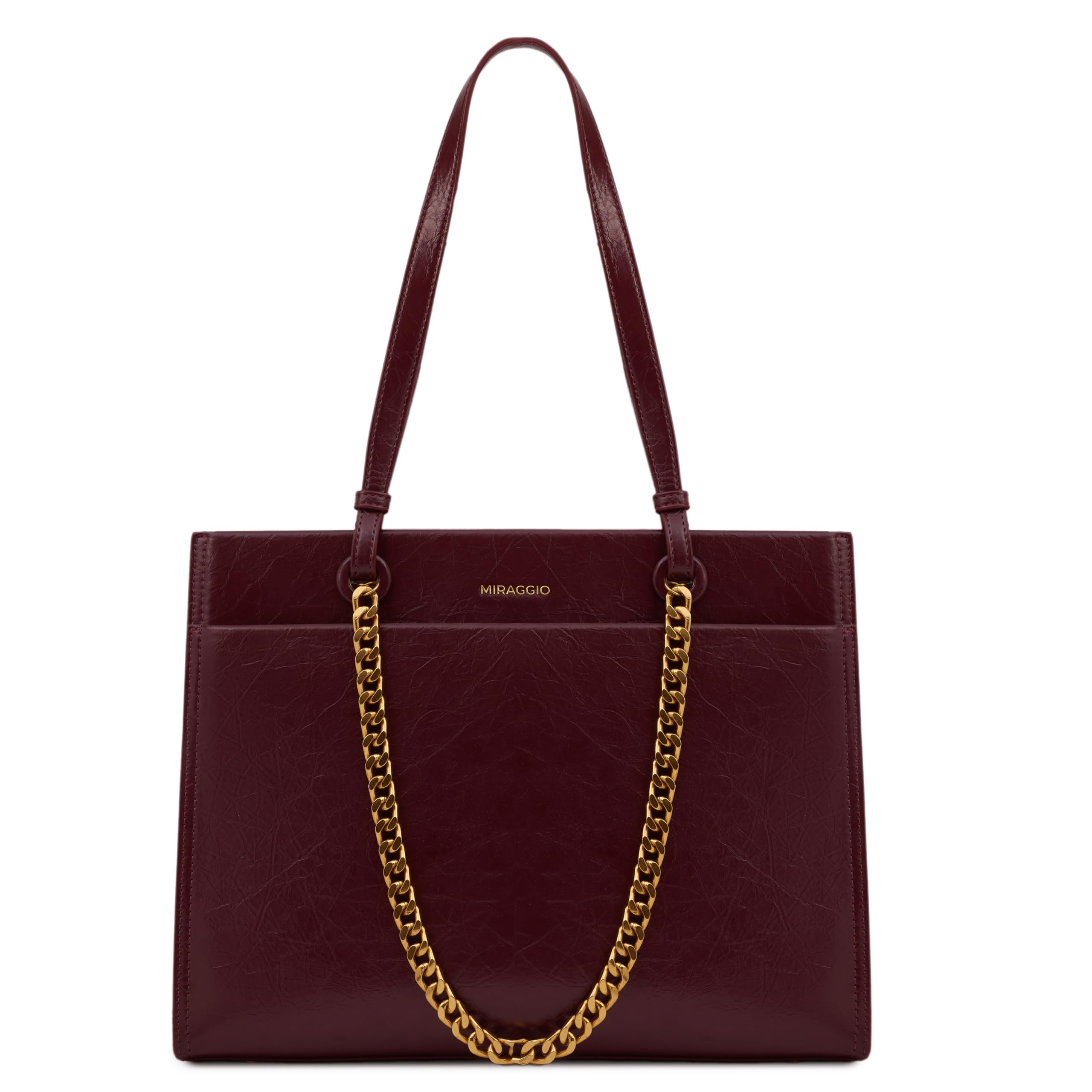 Women's Teresa Solid 14 Inch Tote Bag With 3 Compartments | Tote Bags For Women Office Use Work & Travel Handbag-image-2