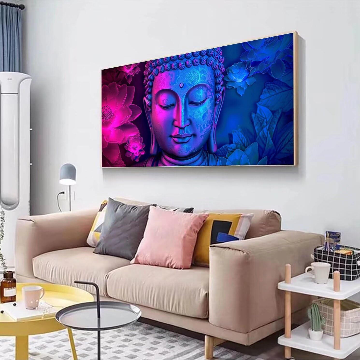 Diamond Painting Zen, DIY Pintura Diamantes SueñO Diamond Painting Adultos, Cuadros Diamantes 5D Dibujos con Diamantes Bordado Punto De Cruz Kits, Decoración Hogar, Regalos para Mujer 60x120cm Y2-199