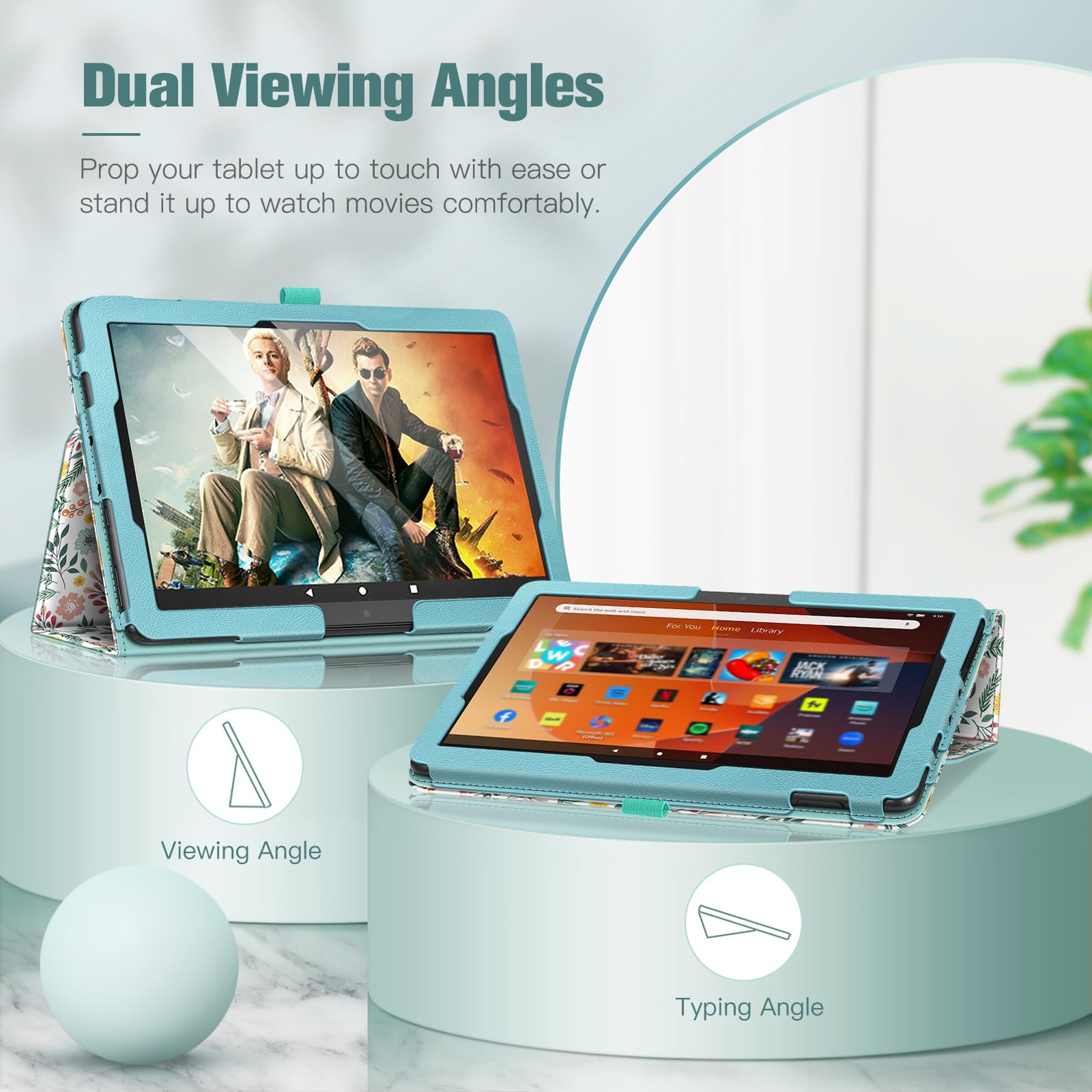 Case For Amazon Fire HD 10 (13th/11th Gen, 2023/2021) Slim Fit Folio Stand Cover - View #9