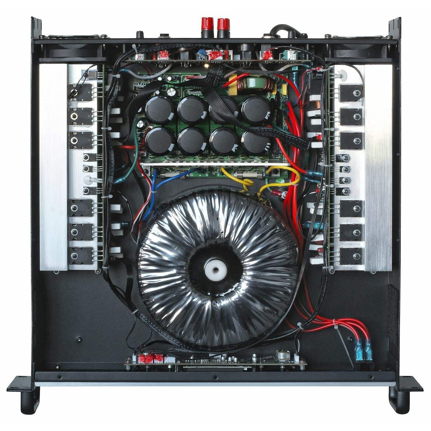 Power Dynamics PDA-B1500 Amplificador profesional 2 x 500W a 8 ohmios, 2x 750W 4 Ohms, 2x 1000W 2 Ohms, entradas con jack o XLR, salidas con speakon o borne, limitador y crossover incorporado