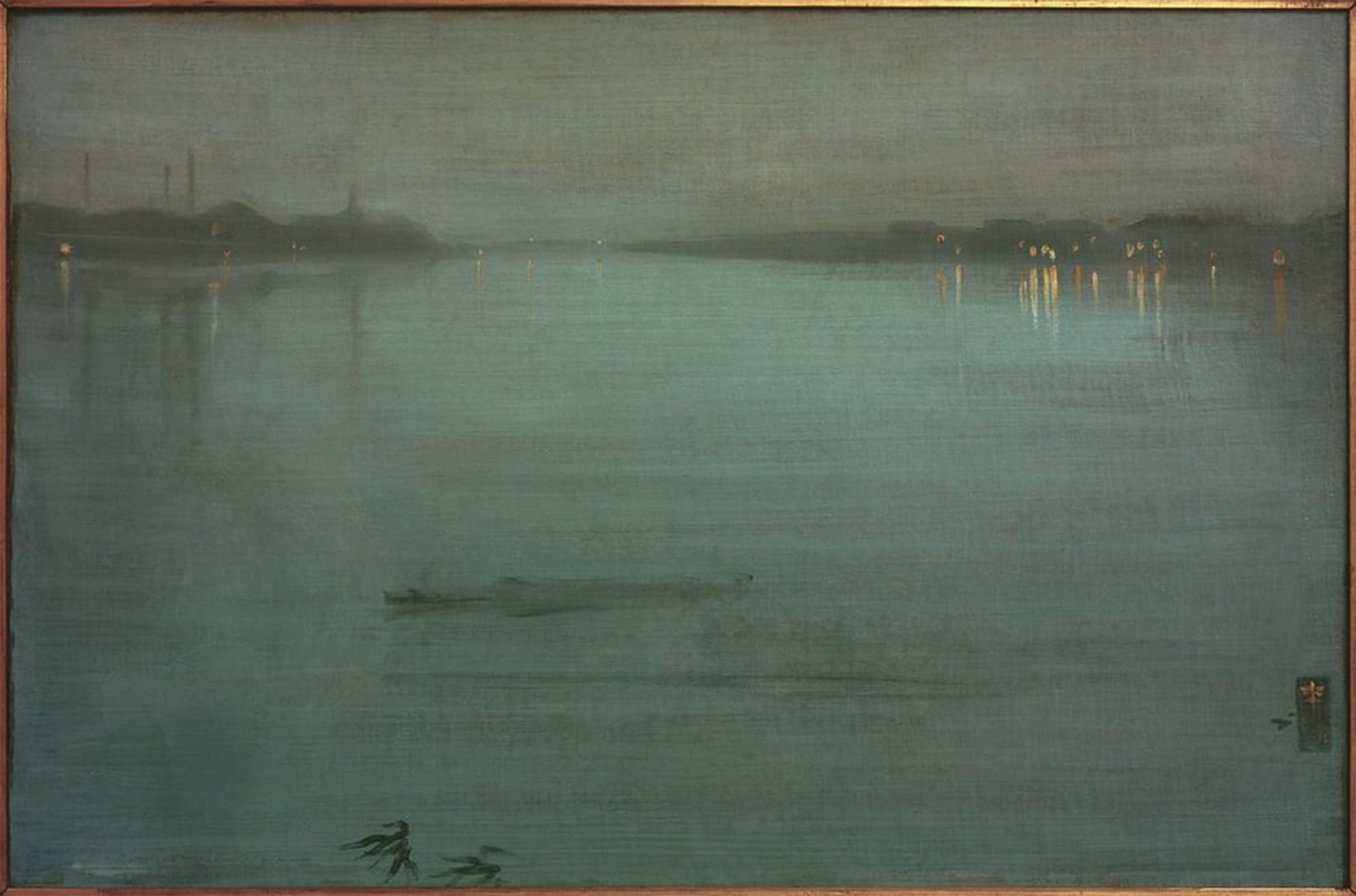 ARTXLXXBN Famous Art Print Poster Vintage Wall Art Nocturne Cremorne Lights by Jamess Abbott Mcneill Whistler Canvas Art Poster for Home Decor 60x90cm