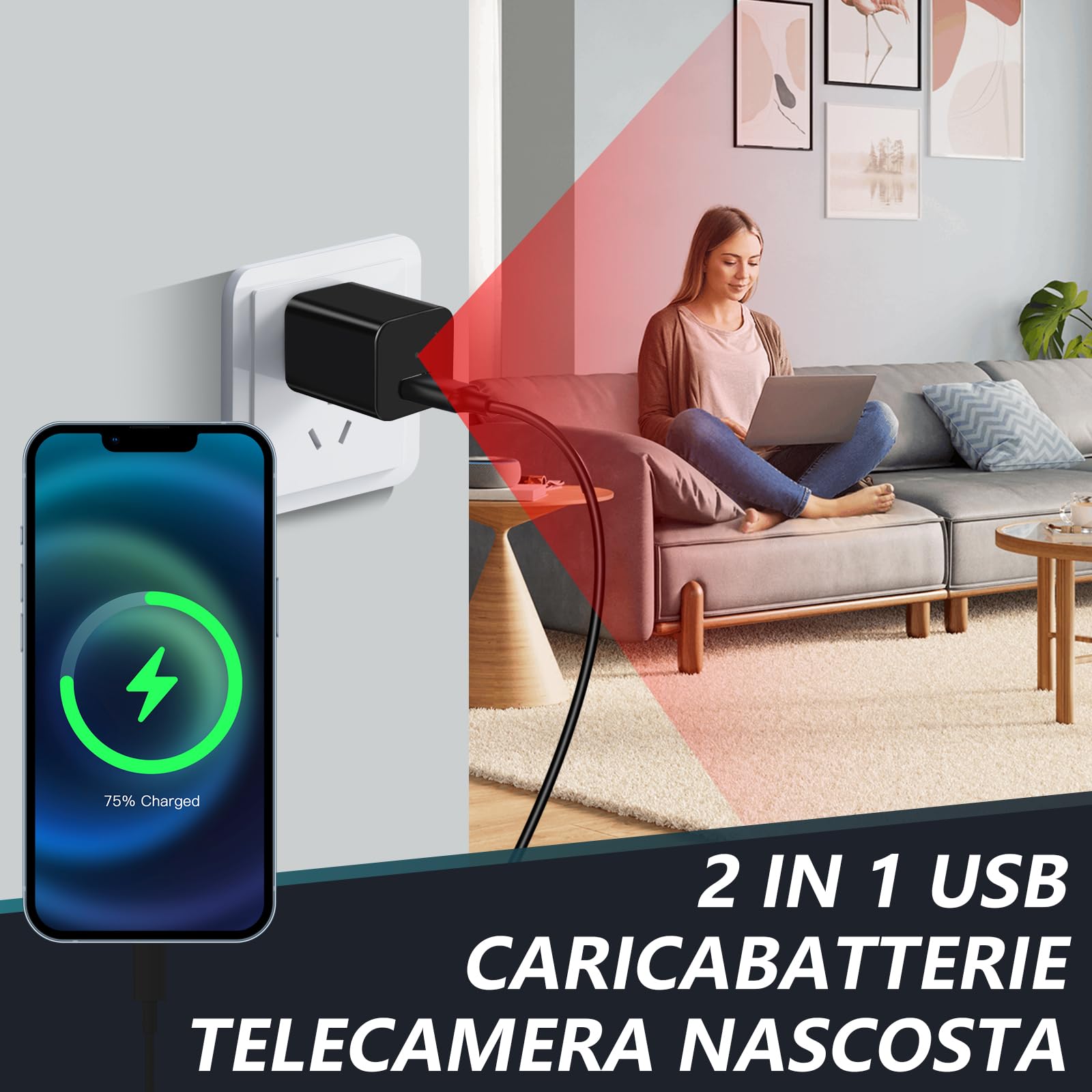 Hidden Camera USB 1080P Mini Spy Camera - Dettaglio