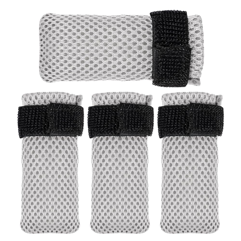 Namvo 4 Pcs Cat Boots, cat claw covers, Black Anti Scratch Cat Mittens, Breathable Mesh Cat Foot Covers