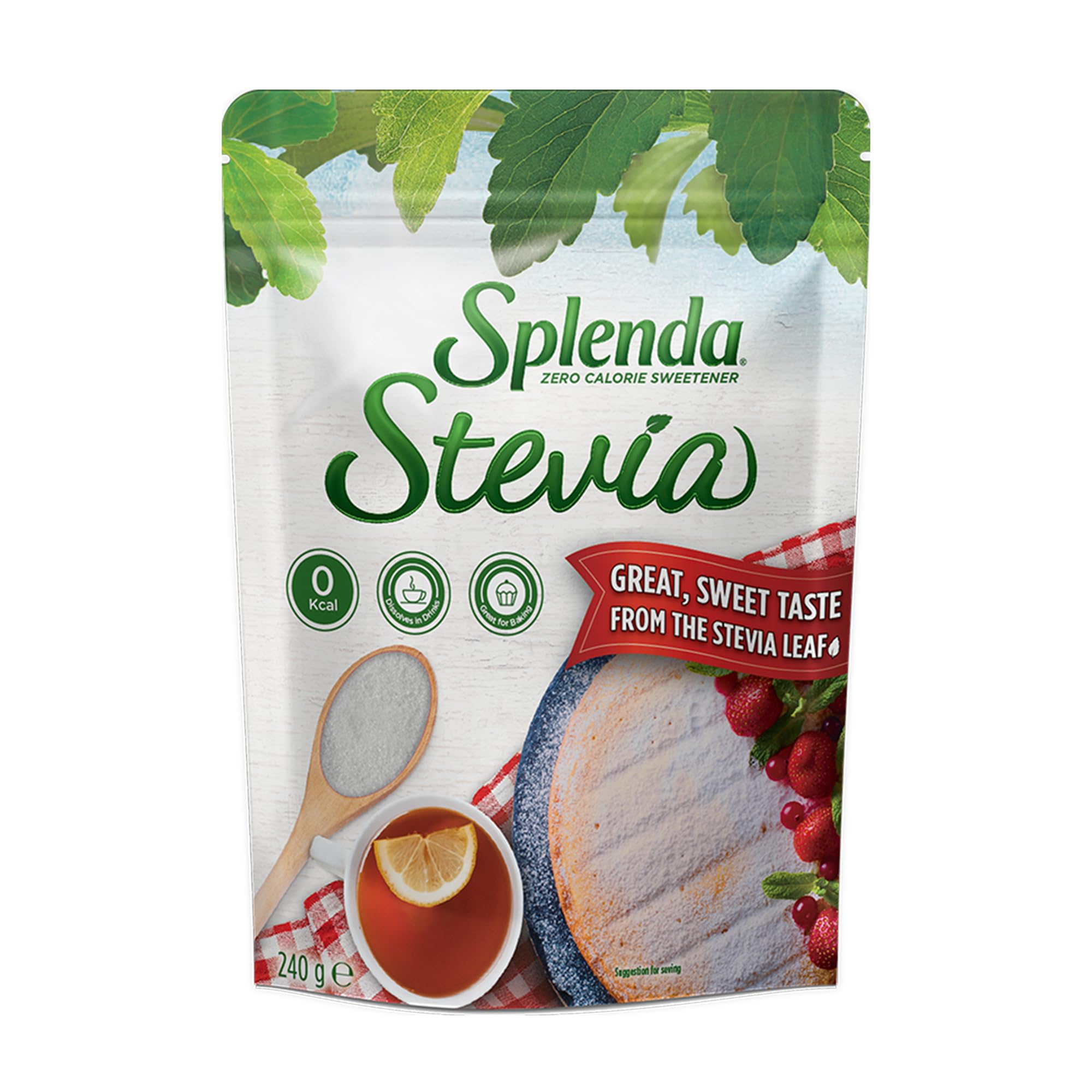 Stevia Crystal Sweetener from Stevia Leaf Packet, 240g