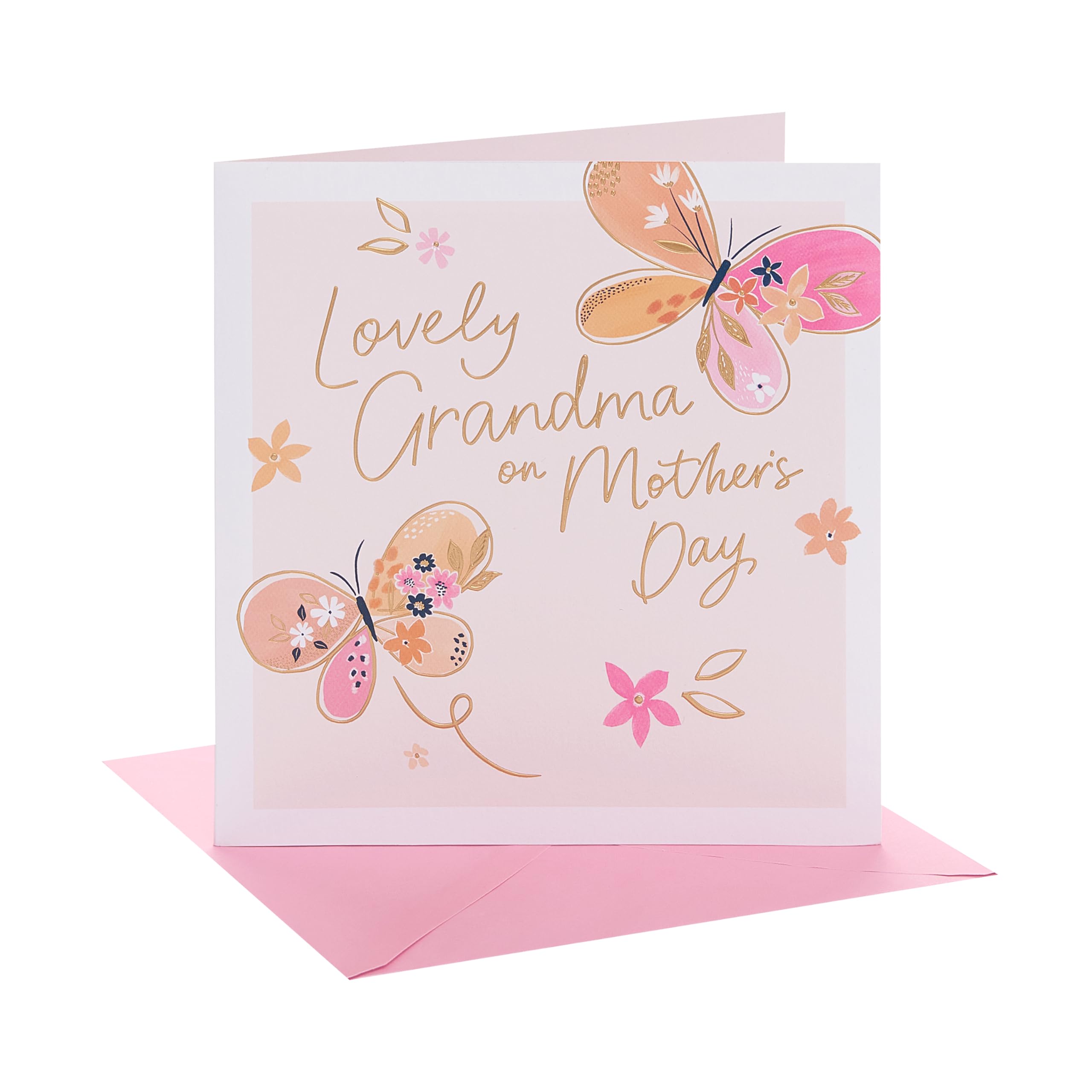 UK Greetings | Mother's Day Card for Grandma | Butterflies Design