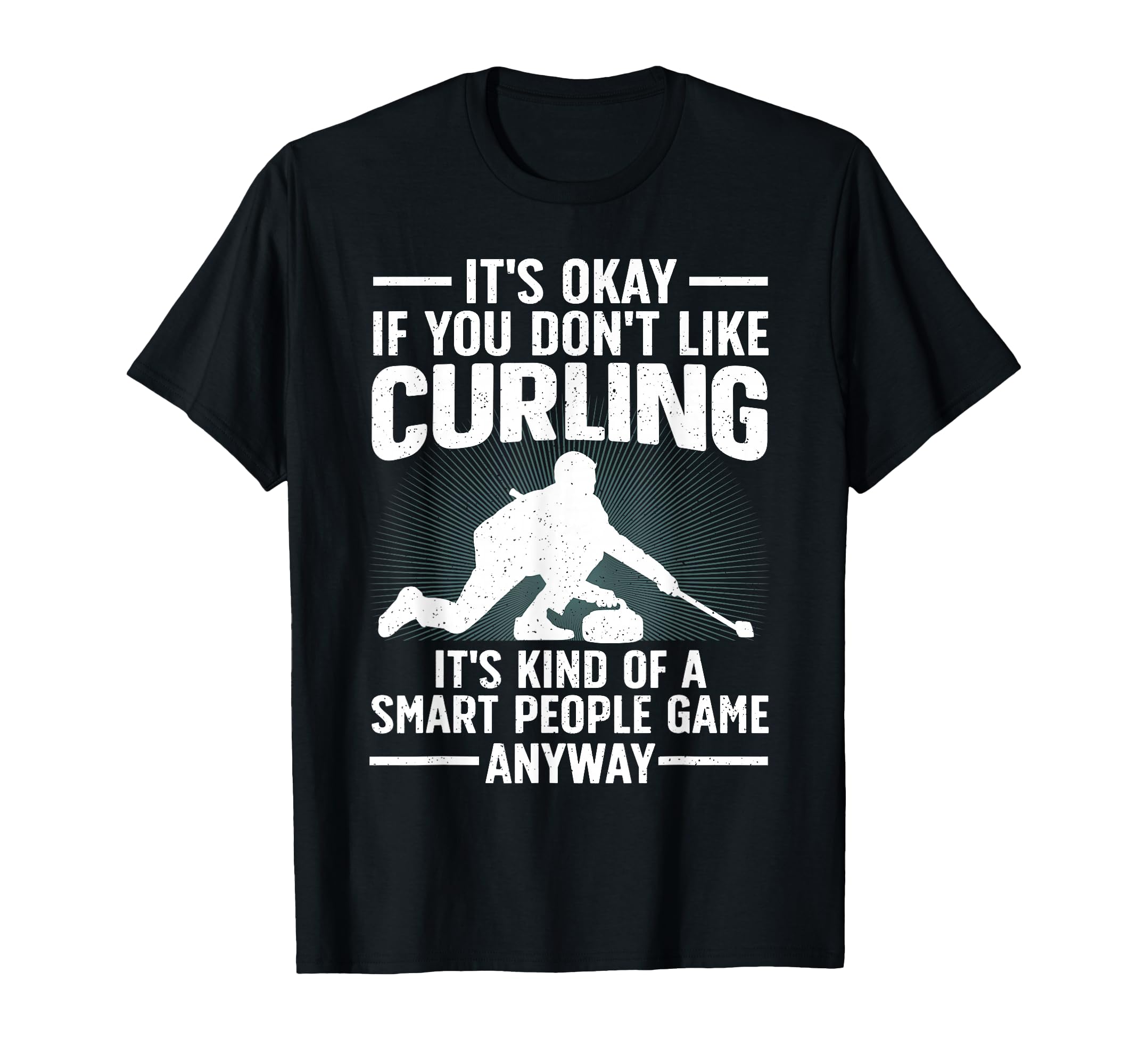Funny Curling Art For Men Women Curling Sport Lover Curling T-Shirt