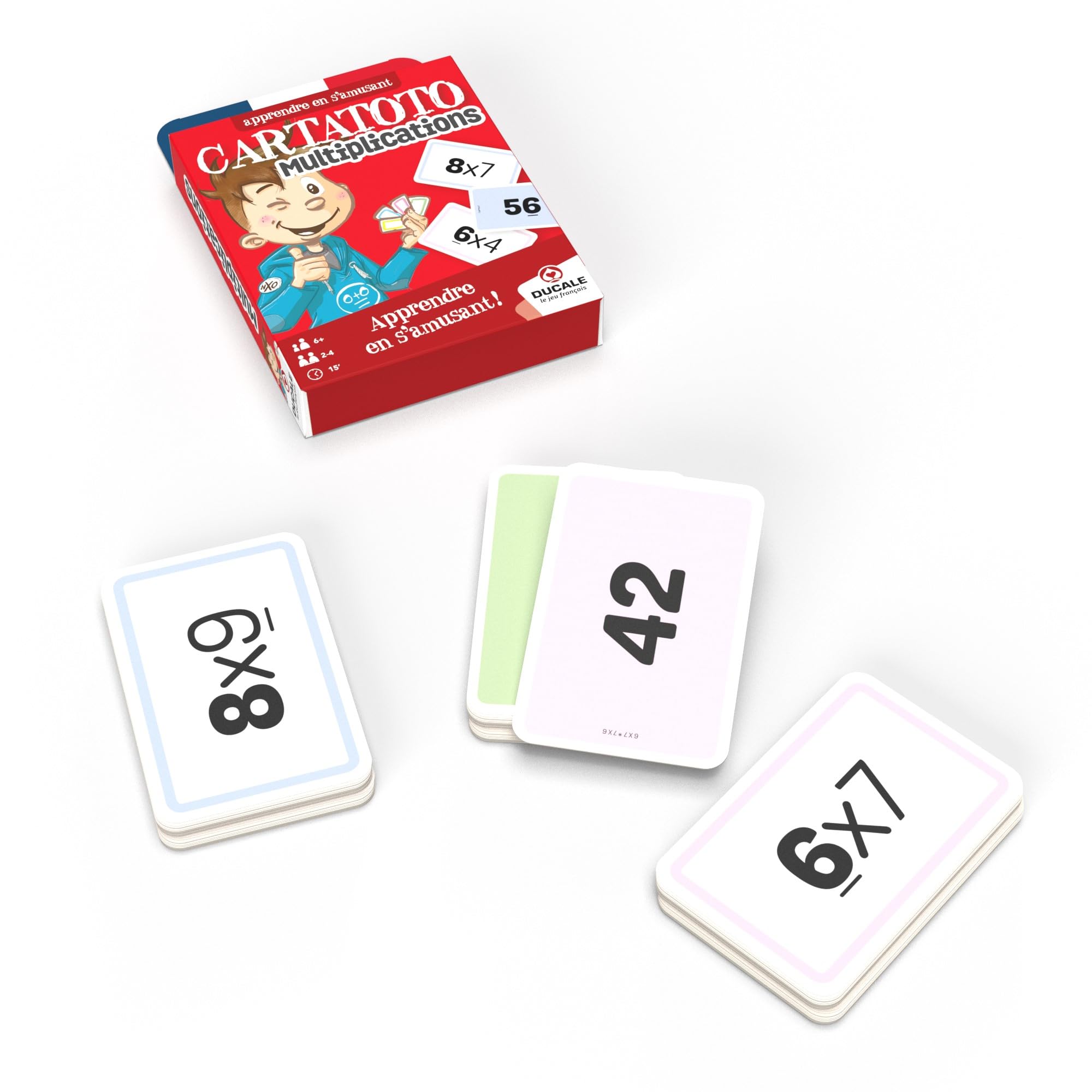France Cartes Ducale Cartatoto Moltiplications - Gioco di Carte educativo per Bambini, Imparare a divertirsi - dai 6 Anni