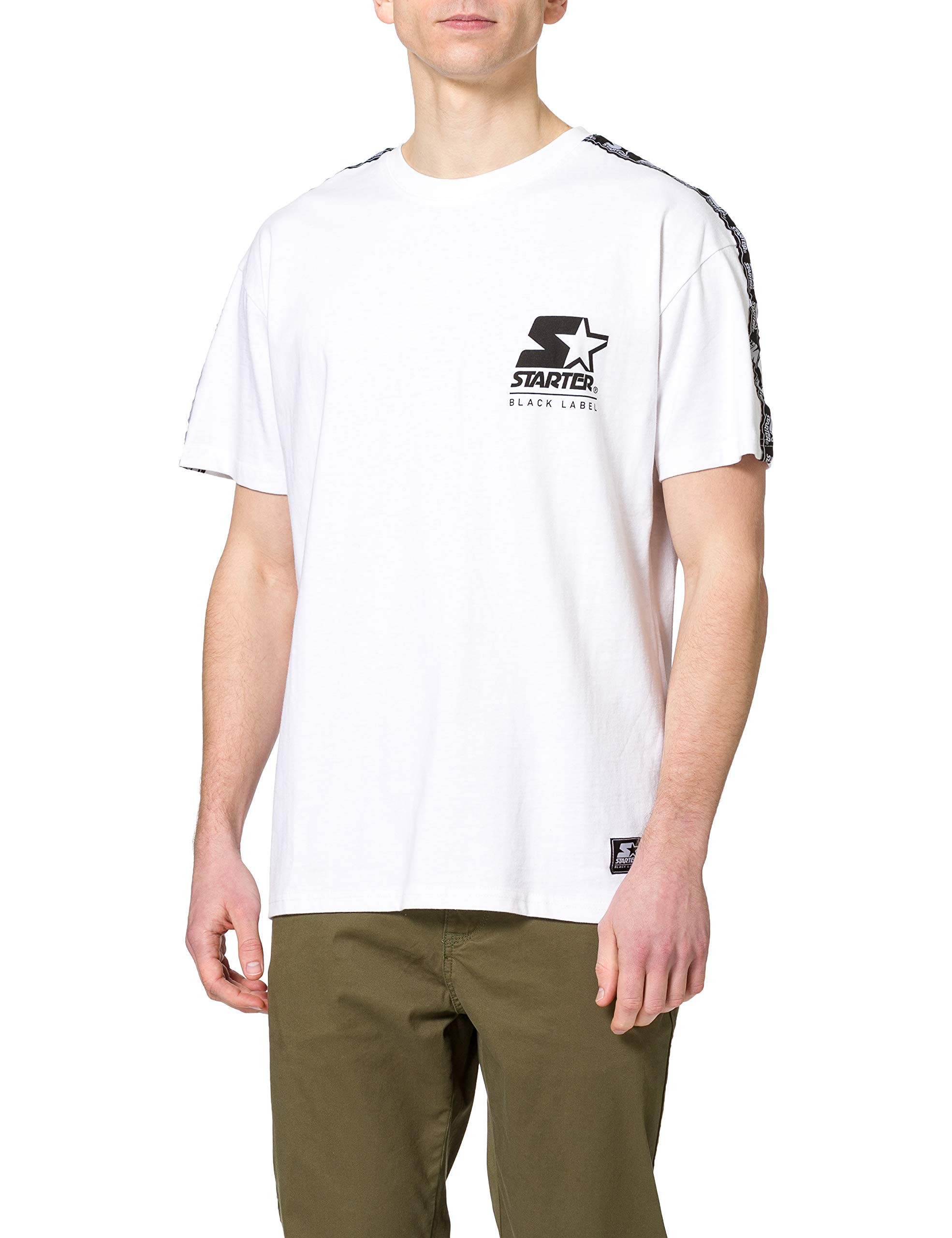 STARTER BLACK LABELMen's Starter Logo Taped Tee T-Shirt