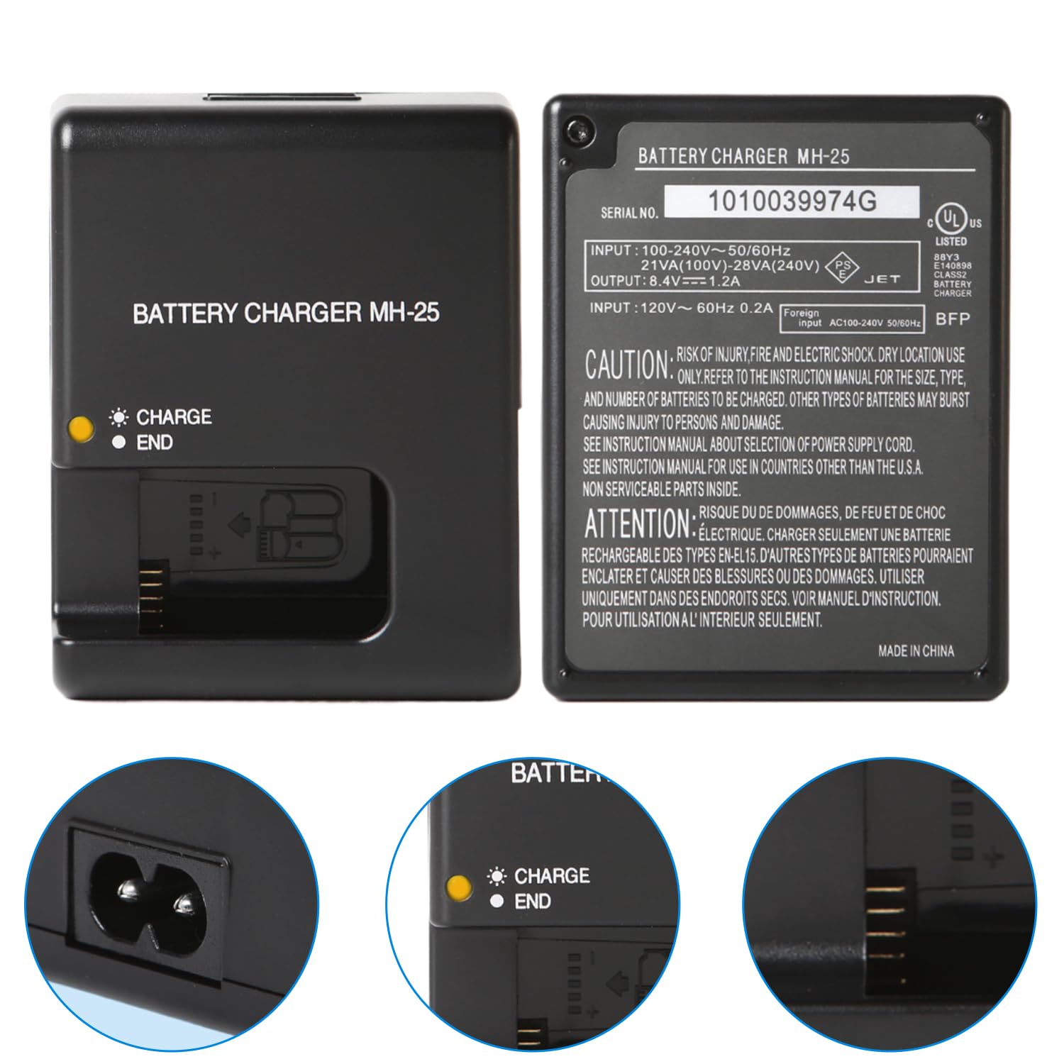 YUEFANSEN - Batería EN-EL15 2800mAh Y Cargador Compatible Con Nikon Z6, Z7, D750, D850, D500 Y Más Cámaras