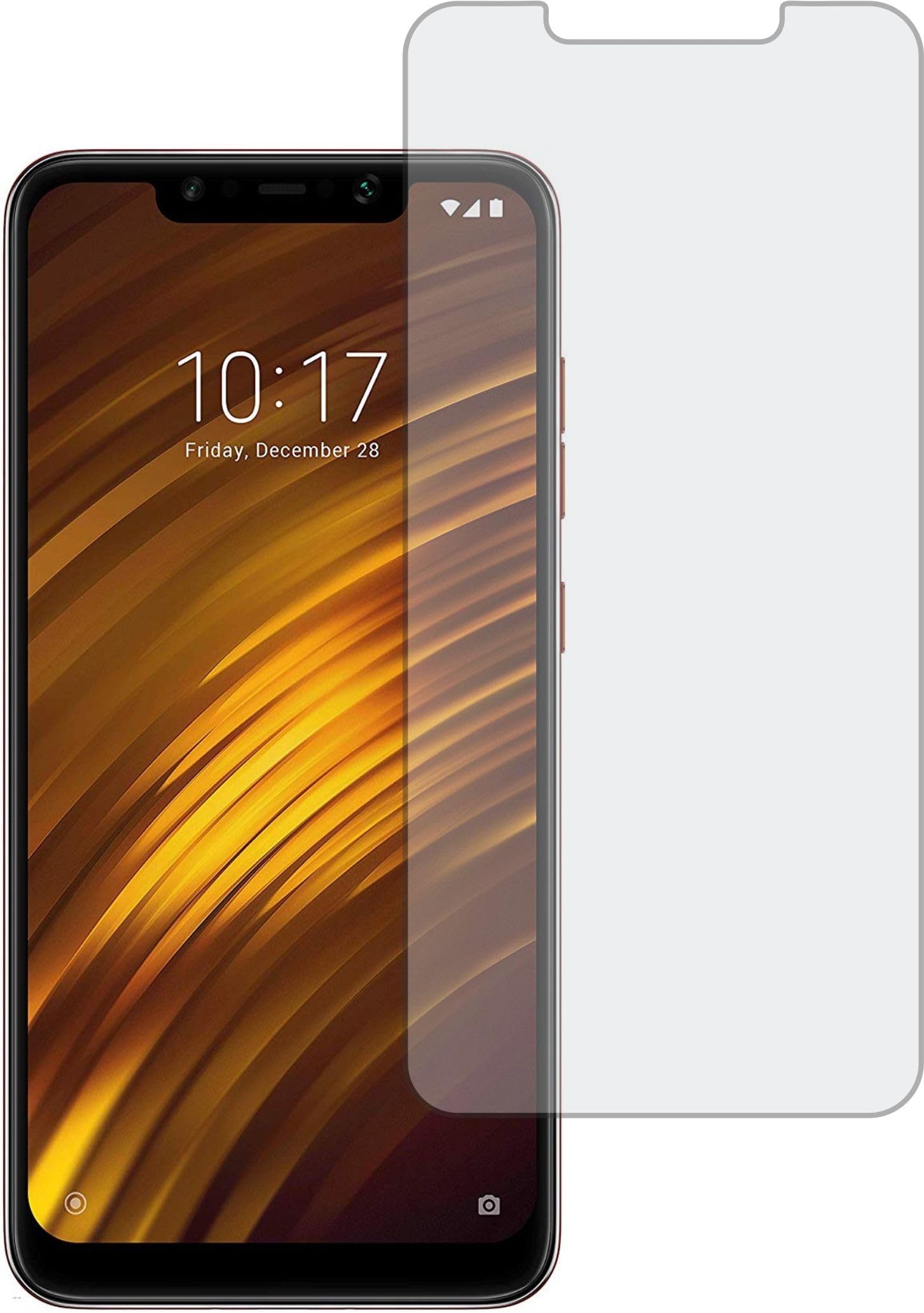 TELTREK Matte Screen Guard, Anti Glare Eye Protection, Flexible Fiber a Tempered Glass, Impossible Matte ScreenGuard for MI POCO F1