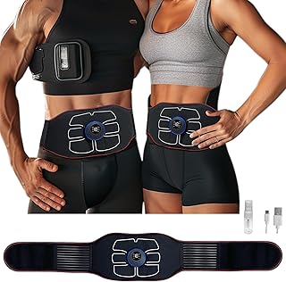 BaoUsure Sports Ab Stimulator, Ab Machine, Abdominal Toning Belt Workout Portable Home Office Fitness Workout Equipment fo...