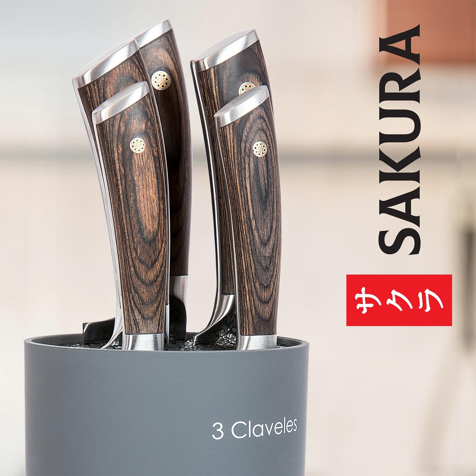 SET 3 CUCHILLOS FORJADOS SAKURA E 3C