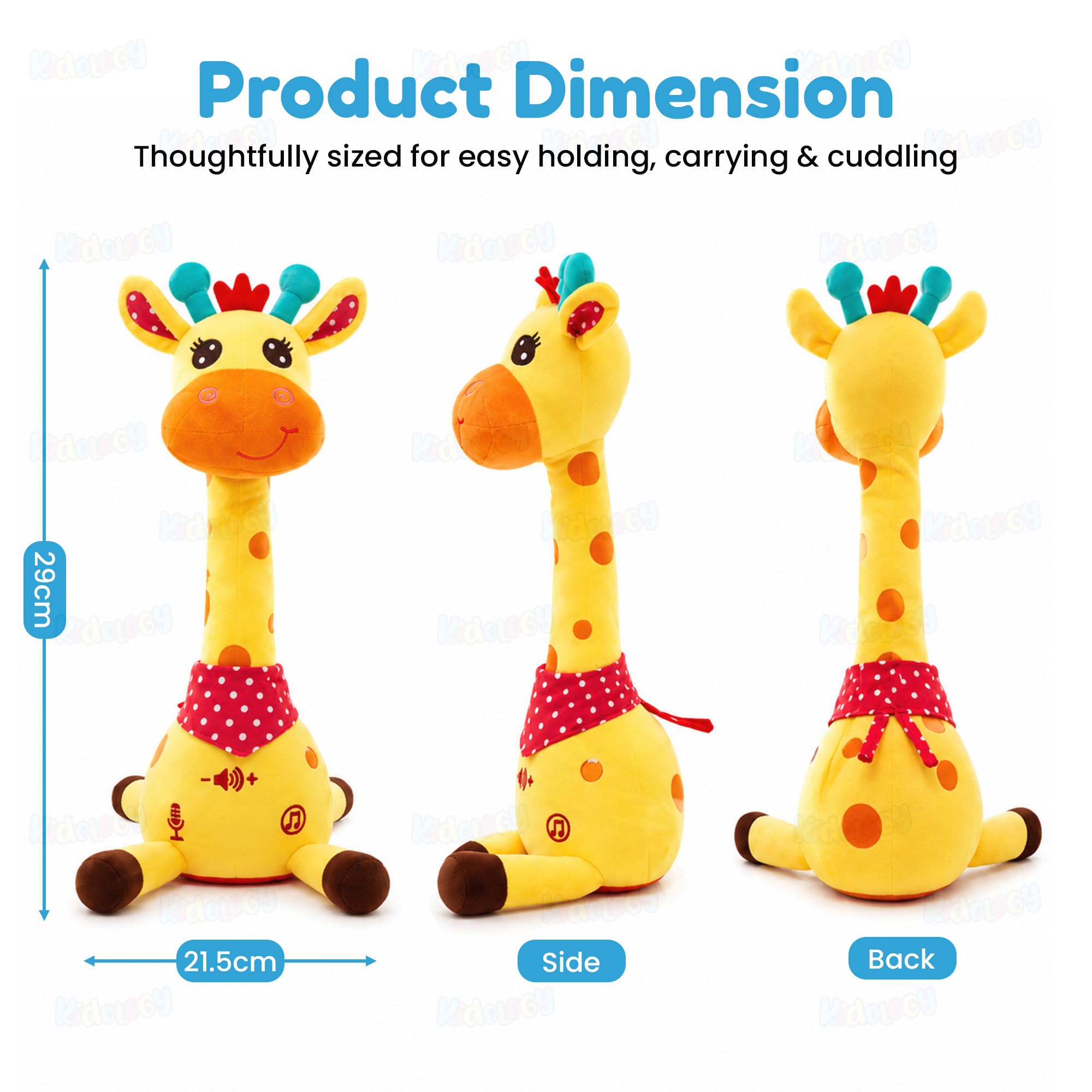 Kidology Dancing Giraffe Toy - Musical & Interactive! -2 Kidology Dancing Giraffe Toy - Musical & Interactive! -2