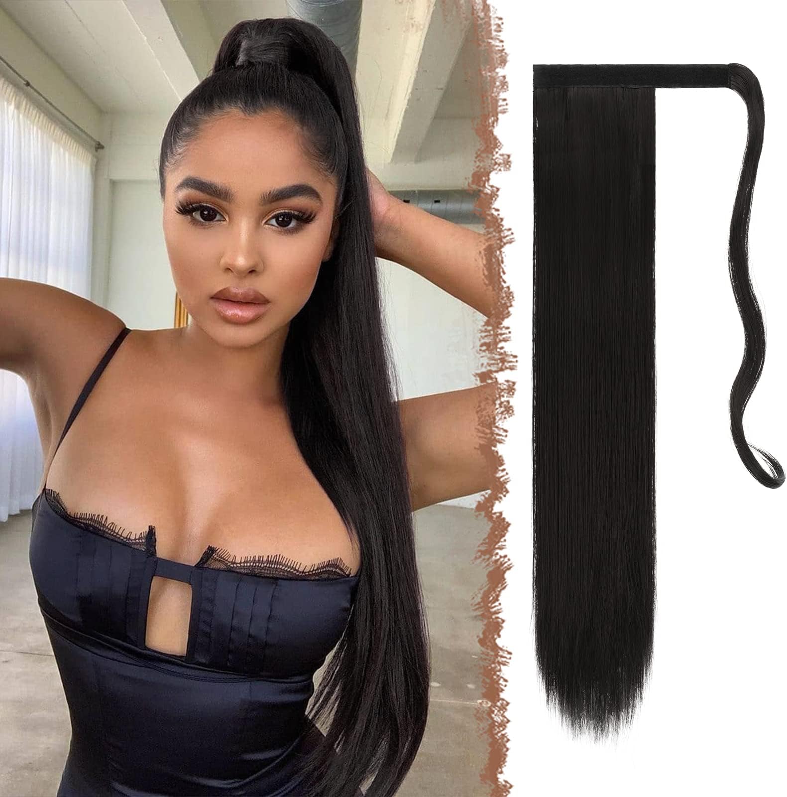 Ponytail wrap hair pieces Clearance