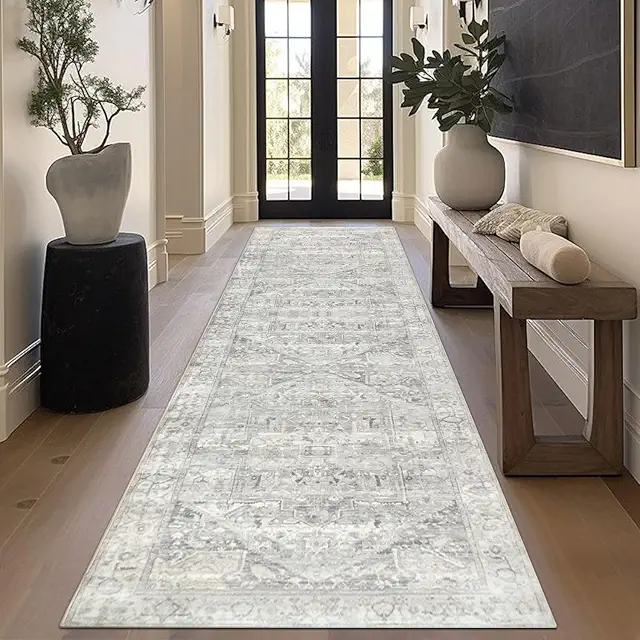 Tapis Couloir Long 80x300cm Antidérapant et Lavable en Machine - Homcomodar