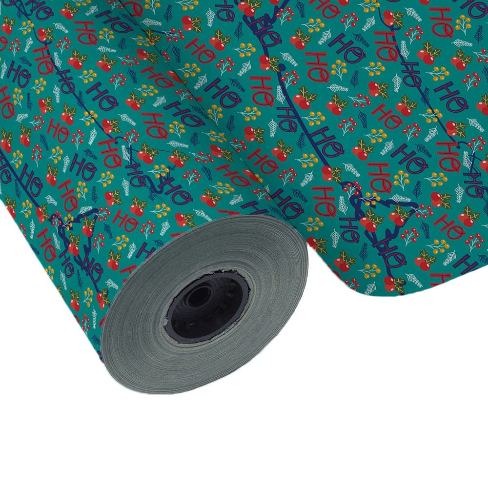 Bobine 62 cm Papier cadeau Noël Ho Ho Ho 4 kg