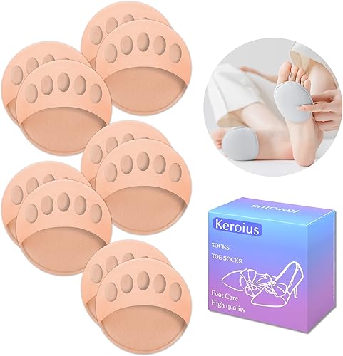 Almohadillas de tela de panal para el antepié, transpirables, suaves, almohadillas de cojín de bola de pie, almohadillas invisibles de medio forro