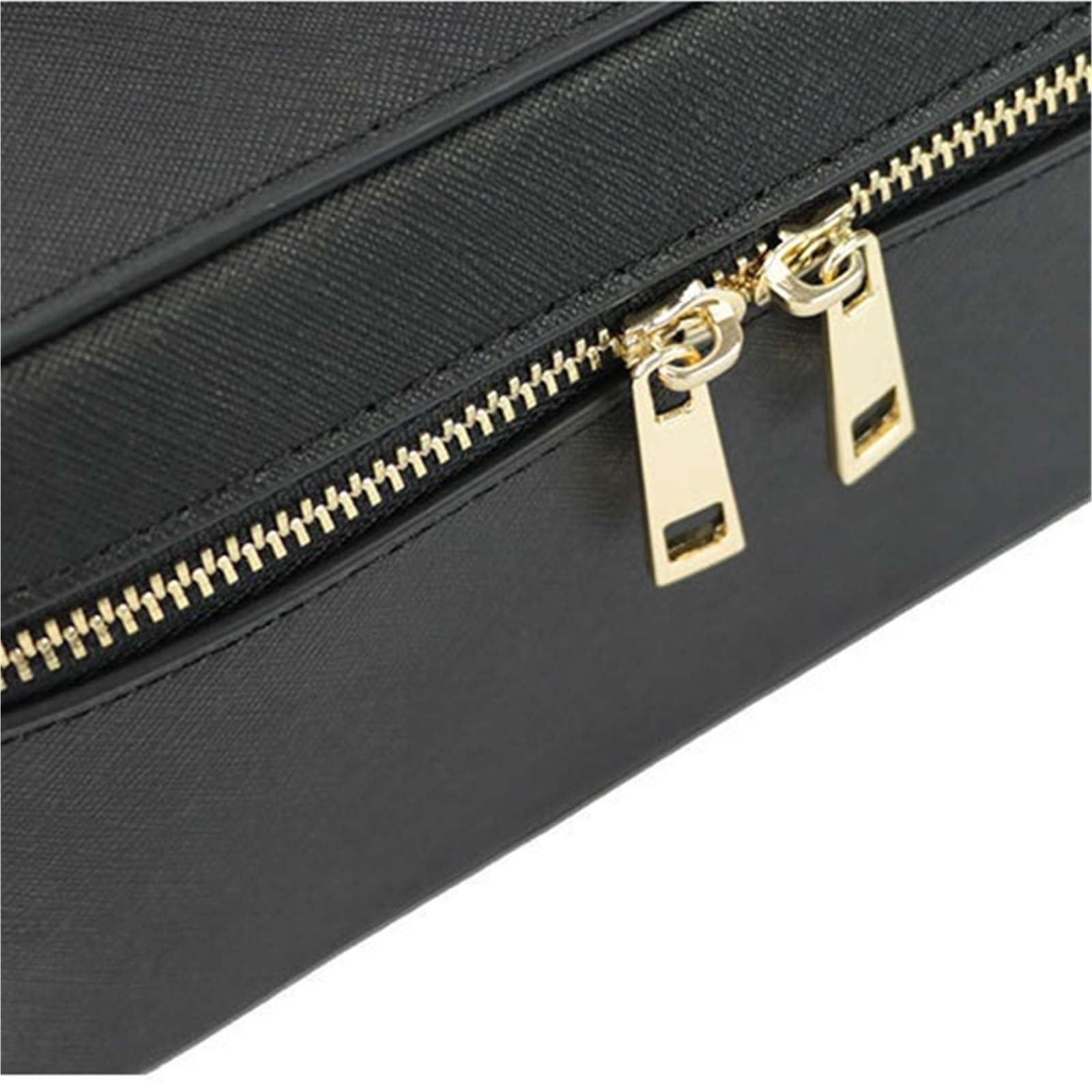 Borsa da viaggio for cosmetici in pelle di vacchetta da donna, organizer portatile for trucchi, borsa for cosmetici for donne e uomini(Wine red)