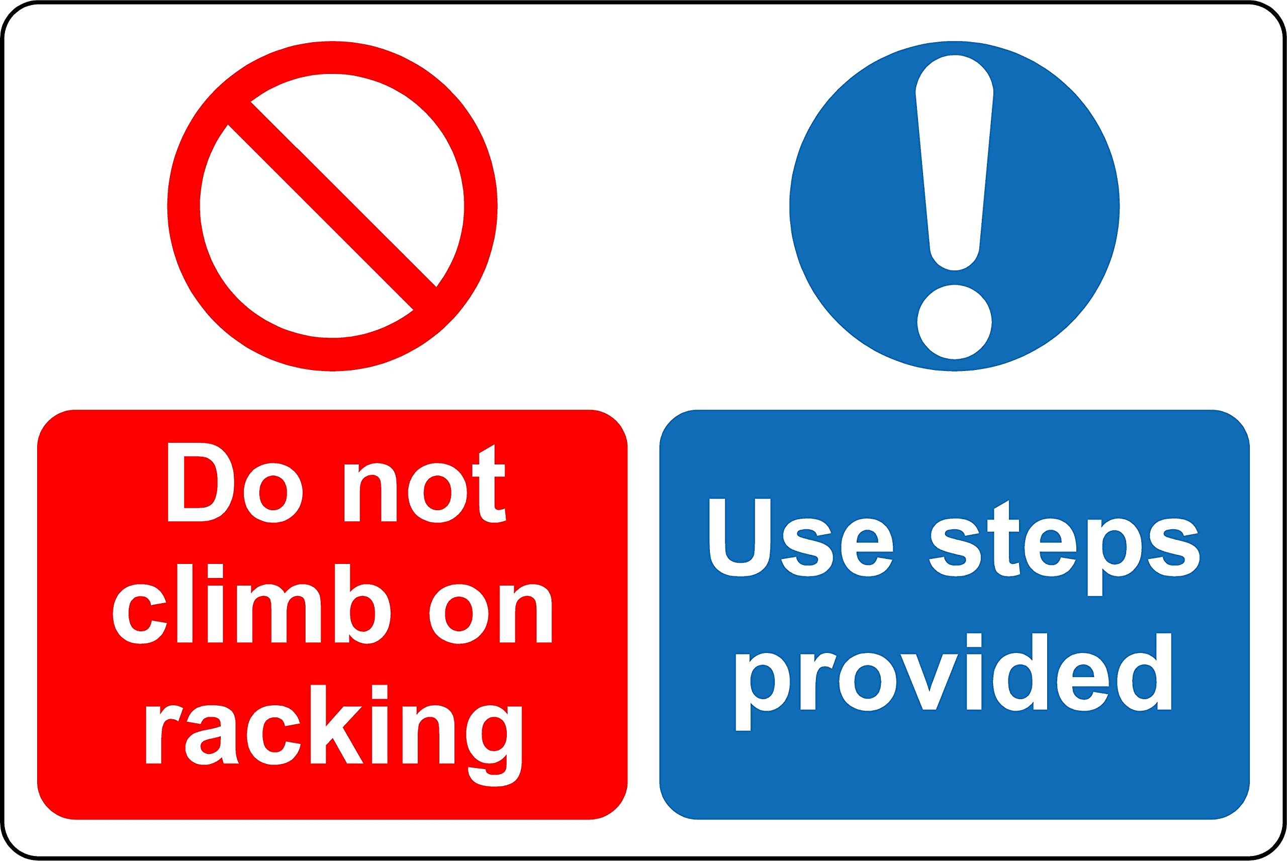 Forestry Tree Climbing Saddles “Do Not Climb On Racking” Safety Sign ...