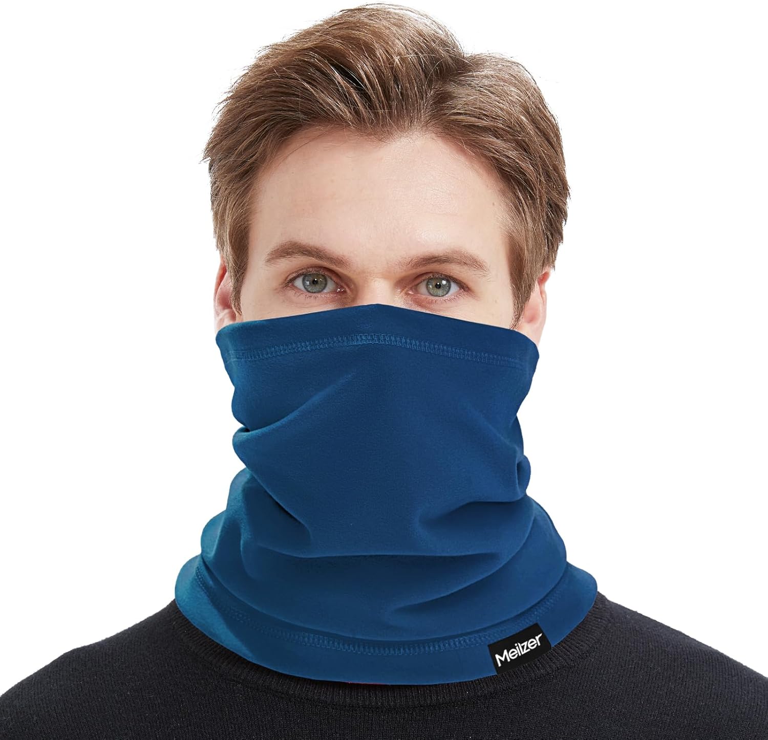 Neck Gaiter, Winter Face Mask Cover, Fleece Windproof Cold Weather Scarf for Men, Women