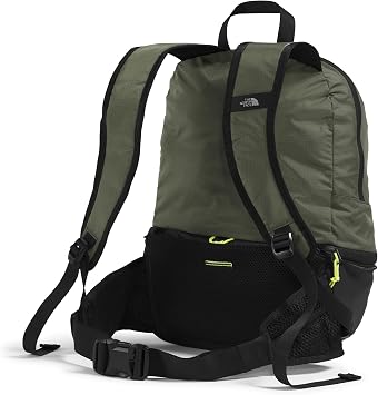 The North Face Borealis Convertible Pack, New Taupe Grn/Blk/Fizz Lime, OSFA | Commuter Laptop Backpack, Removable Lumbar Pack, Water Repellent Finish