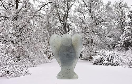 Miniatura 3 de LARVIKITE - Ángel de la guarda de bolsillo con tarjeta de oración de serenidad, figura curativa de cristal natural, regalo para ti y tus seres
