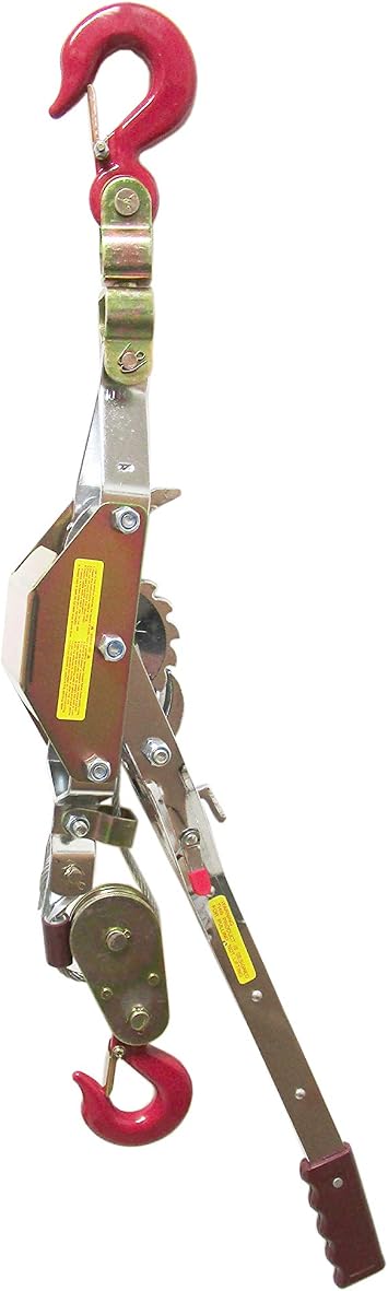 Cable Puller Come Along 2 Ton - 360 Swivel Hook Forged Heavy Duty Latch 4,000 LBS Capacity | Industrial Quality |