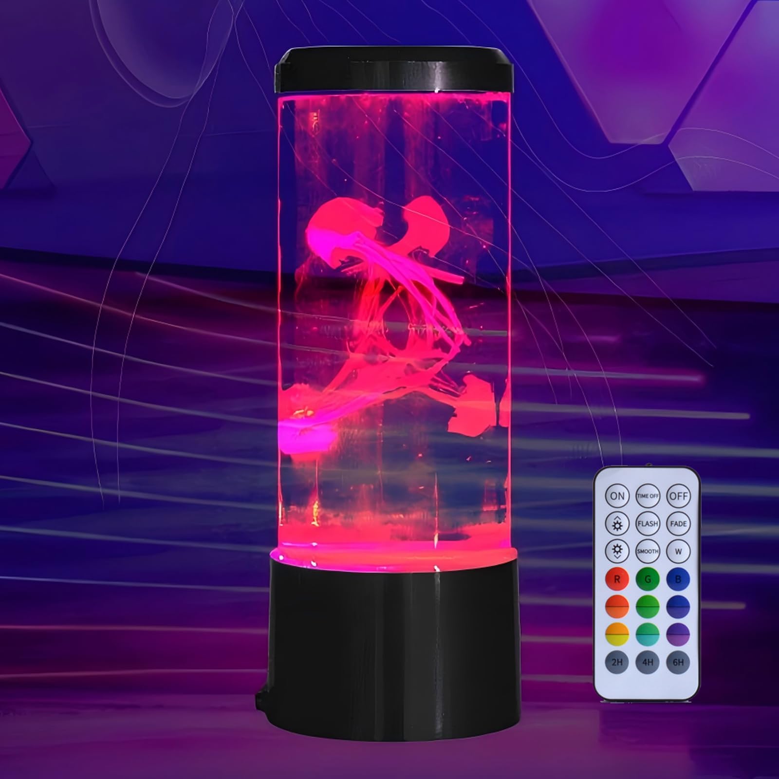 Jellyfish Lava Lamp SiumPklay Mesmerizing LED 16 Color Modes Jellyfish Aquarium Mood Light with Realistic Floating Effect USB Powered Sensory Decor for Bedroom Kids Room Stress Relief Unique Gift Idea