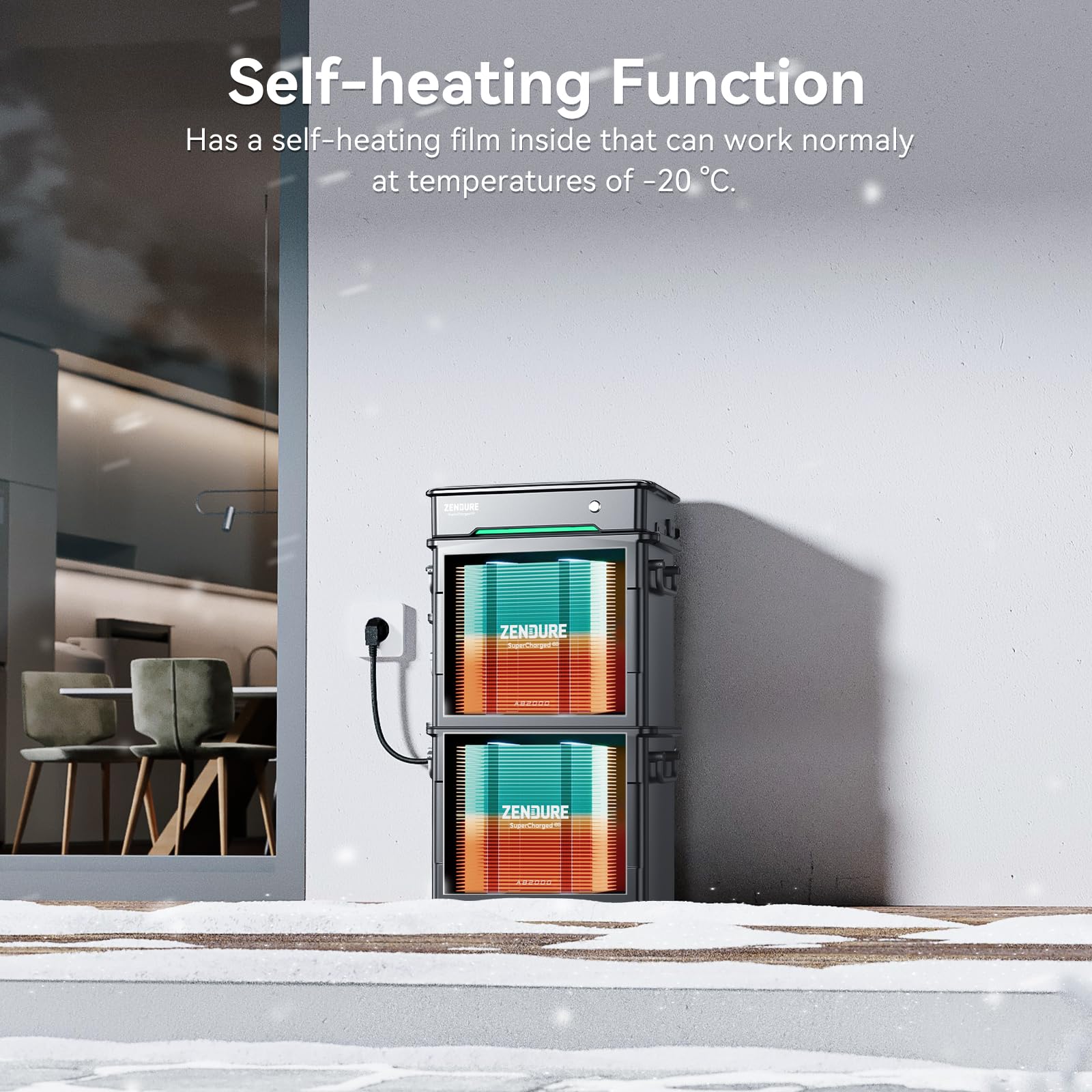 Zendure SolarFlow Hyper 2000, entrada de CA de 1200 W, central eléctrica para balcón con entrada solar de 1800 W, microinversor incorporado, potencia de salida de 1200 W