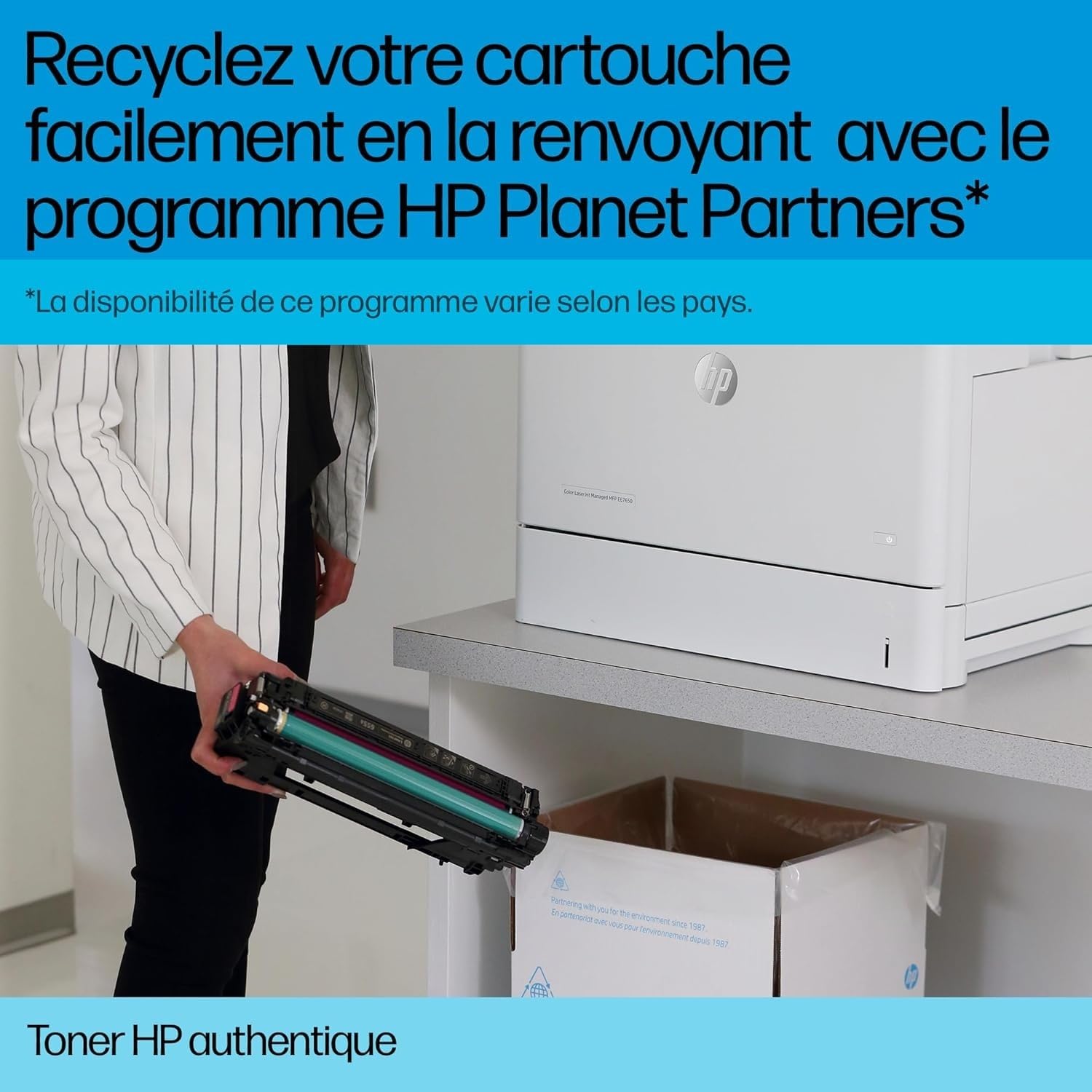 HP 106A W1106A, Cartouche de toner originale, 1000 pages, compatible avec les imprimantes laser 107, MFP135 et MFP137, Noir