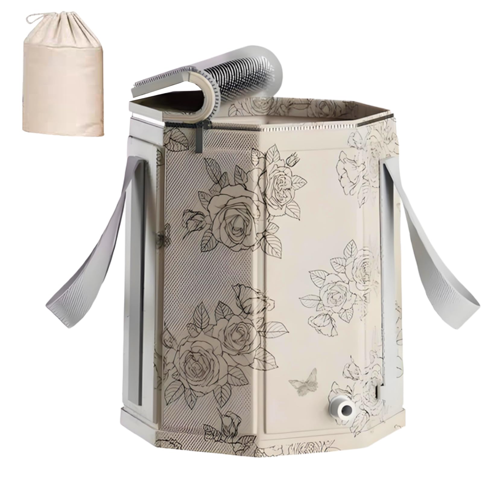 Foot Bath Basin Portable Travel Collapsible Foot Basin Folding Foot Bath Tub Soaking Feet Bucket for Camping Outdoor Washing